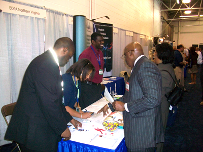Regional BDPA Executives share program information during 2009's National OSDBU Procurement Conference
